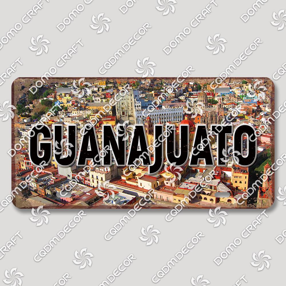 Retro National City Plaques Metal Plate Chile Brazil Mexico Metal Tin Signs Garage Car Club Living Room Home Wall Decor