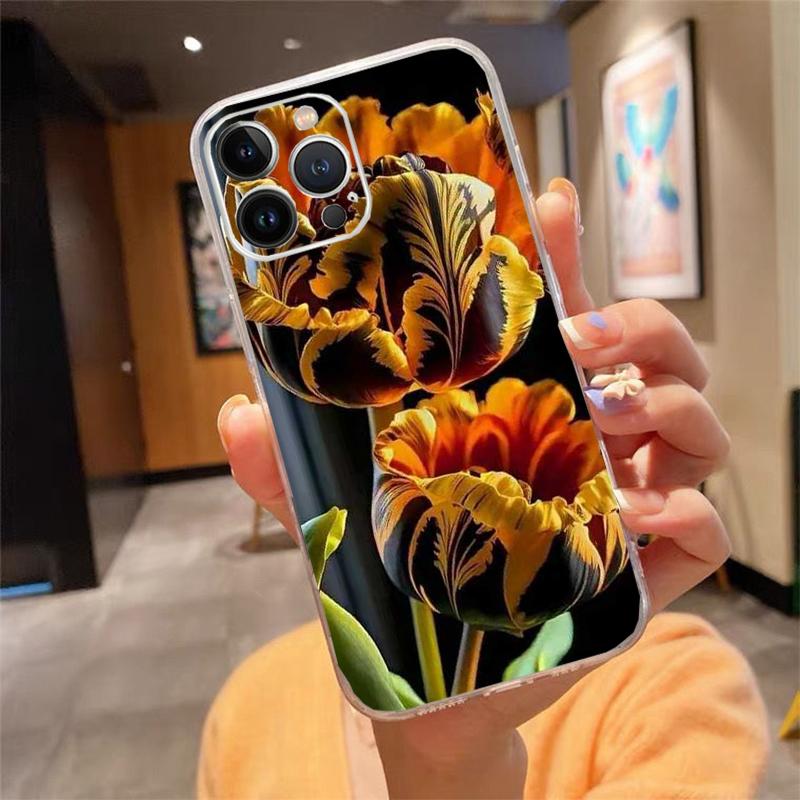 Tulips Phone Case For Iphone 17 Pro Max Air 16 15 14 13 Pro Max 15 16 Pro 15Plus