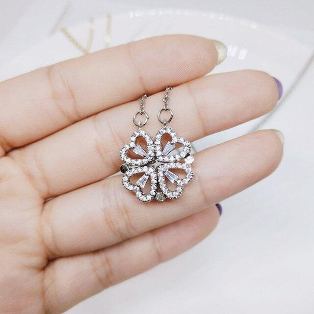 

2 стиля Женское ожерелье Сияющее полное циркониевое сердечко с подвеской чокер ожерелье ювелирные изделия милый аксессуар для вечеринки крутой складной декор серебряный