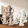 1pcs South East Asia India Elephant Head Resin Ornament Sandstone Crafts Home Decoration Statue Gift Atmosphere