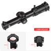 FIRE WOLF HD 1-6X24 IR Compact Hunting Scope Tactical Scope Glass Etched Crosshair Wide Field Optical Sight