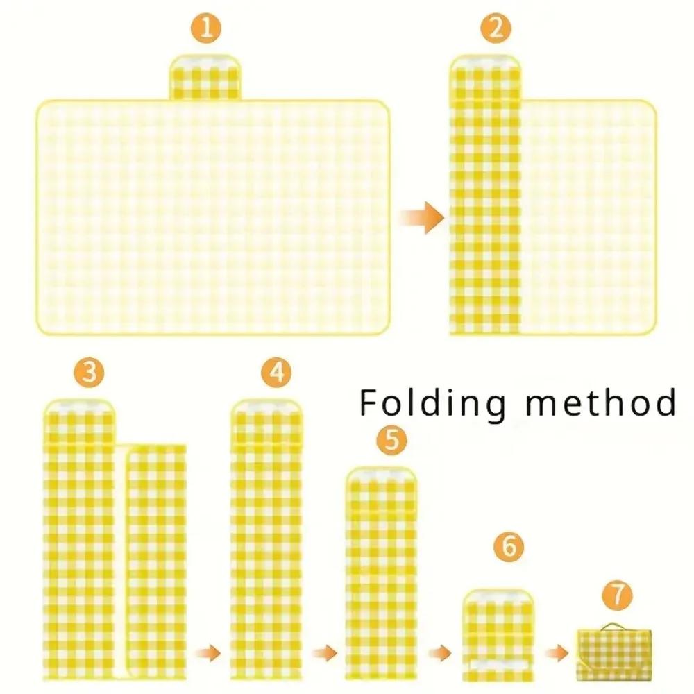 Waterproof Foldable Outdoor Picnic Mat Beach Camping Blanket Portable Moisture Proof Travel Park Hiking Mat Washable