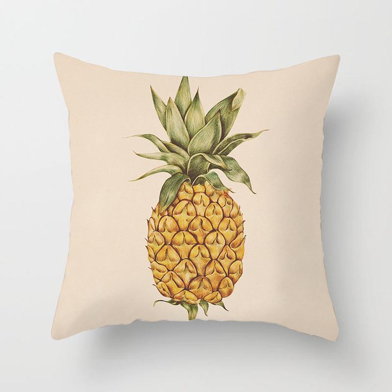 Cartoon Fruit Digital Printing Car Pillow Cushion Home Soft Decoration