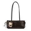 Commuter retro largecapacity tote bag, highend new women's shoulder bag, niche fashion underarm bag