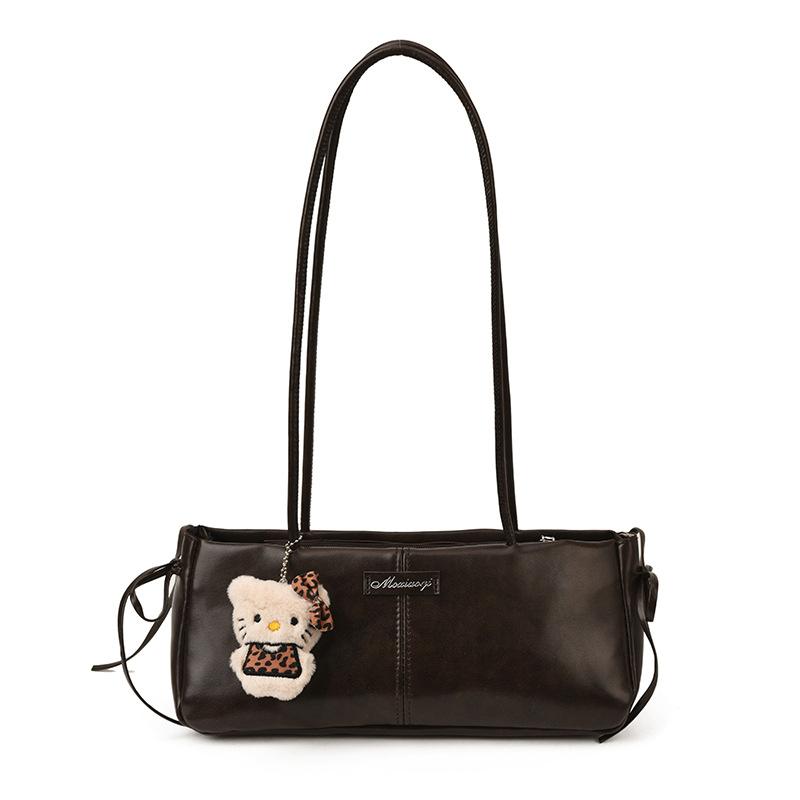 Commuter retro largecapacity tote bag, highend new women's shoulder bag, niche fashion underarm bag