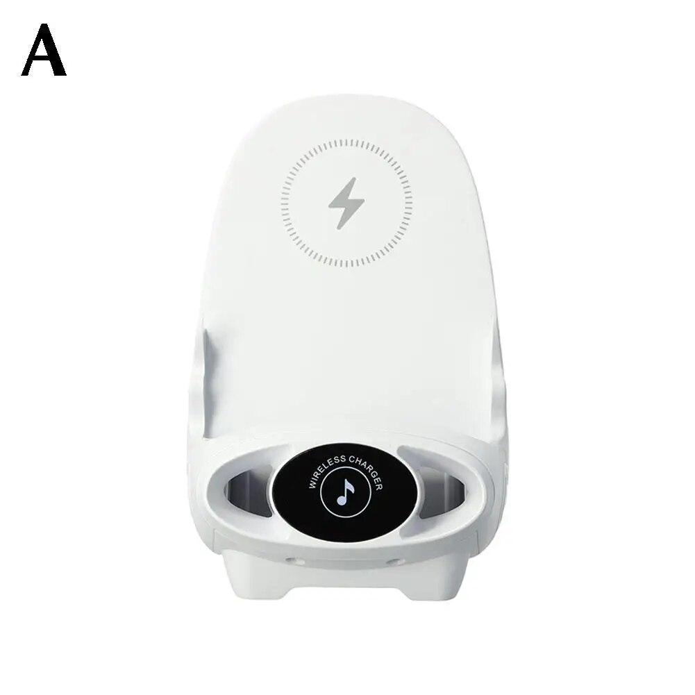 Drahtloser Schnellladegerät-Ständerhalter Einzigartiger Mini-Stuhl in Form eines ergonomischen Handy-Desktop-Station-Telefonhalters