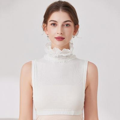 Colletti Decorativi da Donna con Volant Staccabili per Camicia, Maglione, Felpa, Finti Colletti