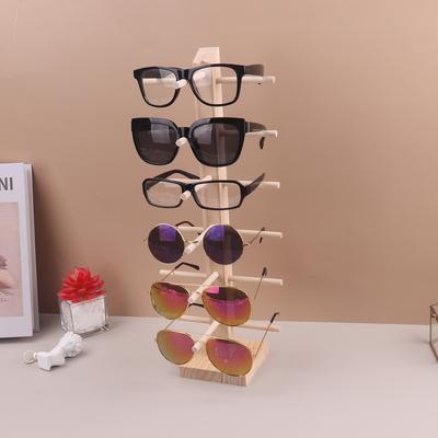 Multi Layers Wood Sunglass Display Rack Shelf Eyeglasses Show Stand Jewelry Holder for Multi Pairs Glasses Showcase WF
