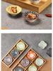 Bamboo Nine-Compartment Snack Tray for Dried Fruits and Hot Pot Side Dishes
