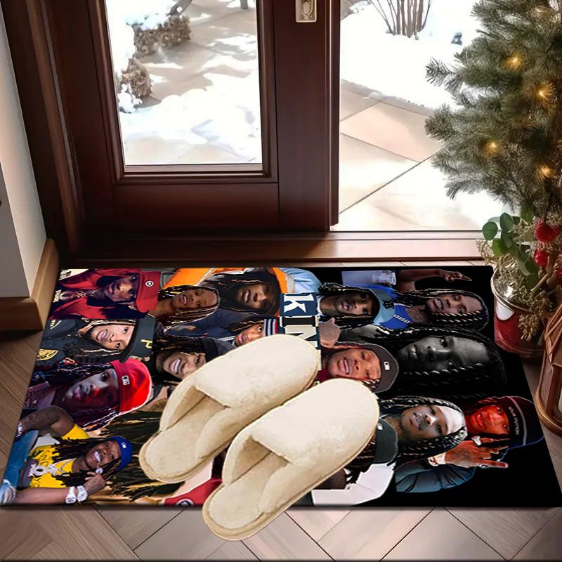 King Of The Rapper Carpet, Chair Rug,Rug for Office Bedroom Living Rooms, Doormat Decor Fan Gift Christmas Gift