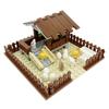 MOC Bricks Toys Model Farm Building blocks Cattle Horse Carriage Transport Vegetable Garden Flower Plant Friut Field Tree Animal