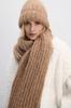 EARTH EMBRACE Undyed Alpaca Wool Hat, Caramel