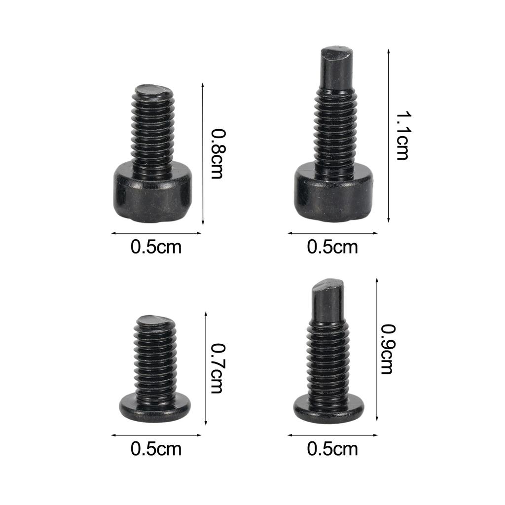 16 Pcs Screws Black Carbon Steel Doorbell Screws Replacement