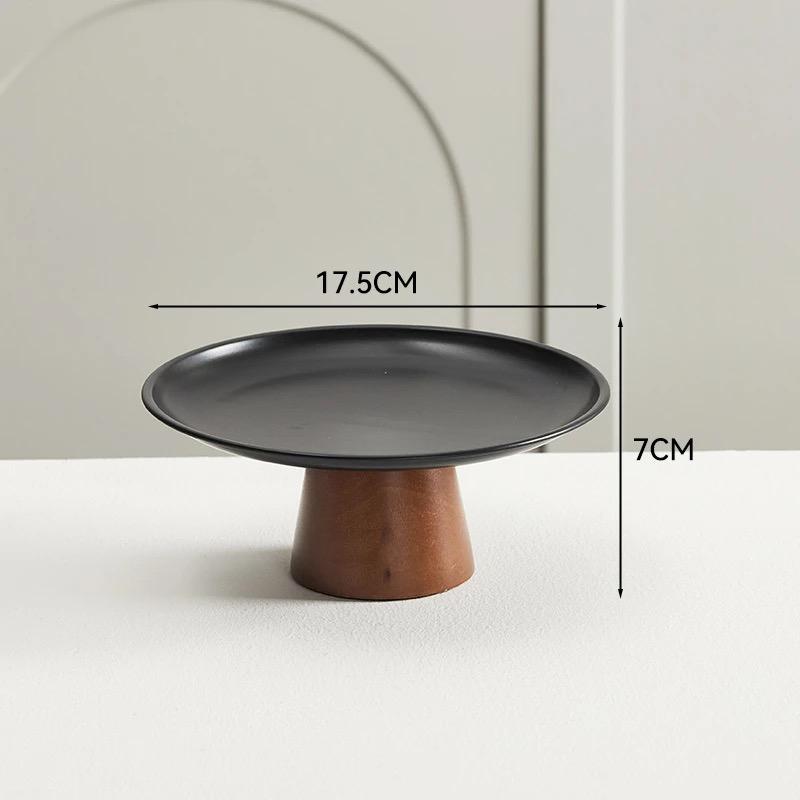 French Style Stainless Steel Dessert Stand – High Footed Tray for Fruits, Candies, and Snacks