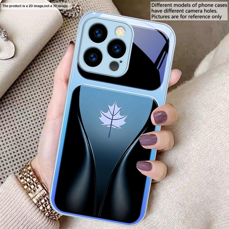 

Blue gradient camellia For iPhone 17 Air 16 E 15 14 13 Plus 12 mini 17 Pro Max 11Pro XR Xs X 7 8 11 Tempered Glass Phone Case iPhone 13 mini