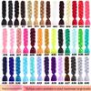 African Jumbo Braid Wig: Monochrome Synthetic High-Temp Fiber Dreadlocks for Women.