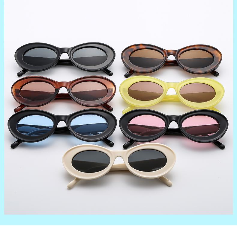 Oversized UV400 Protection Sunglasses Oval Sunglasses Trendy Cute Sun Glasses Retro Shades Eyeglasses