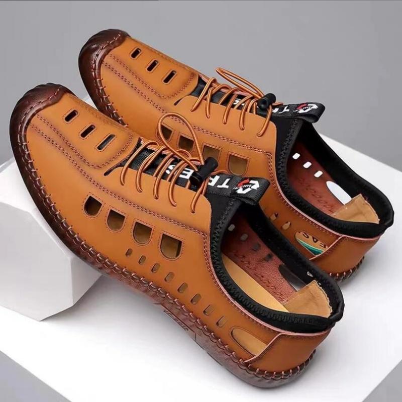 

Мода 2024 года, летние мужские сандалии, повседневные кроссовки, мужские уличные нескользящие пляжные сандалии, повседневная обувь для мужчин, мягкие туфли на плоской подошве 44 коричневый