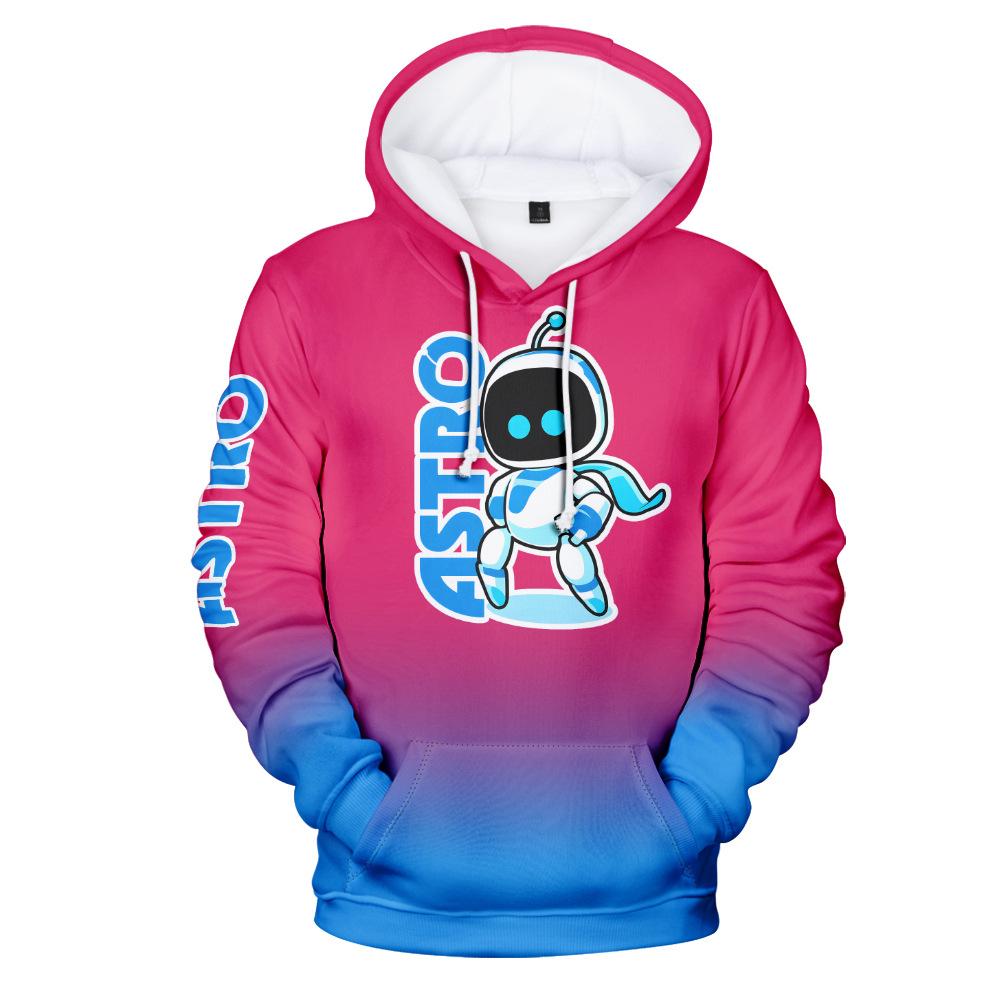Astro Bot Anime Hoodie Streetwear Hooded Sweatshirt Men Women Cosplay Sports