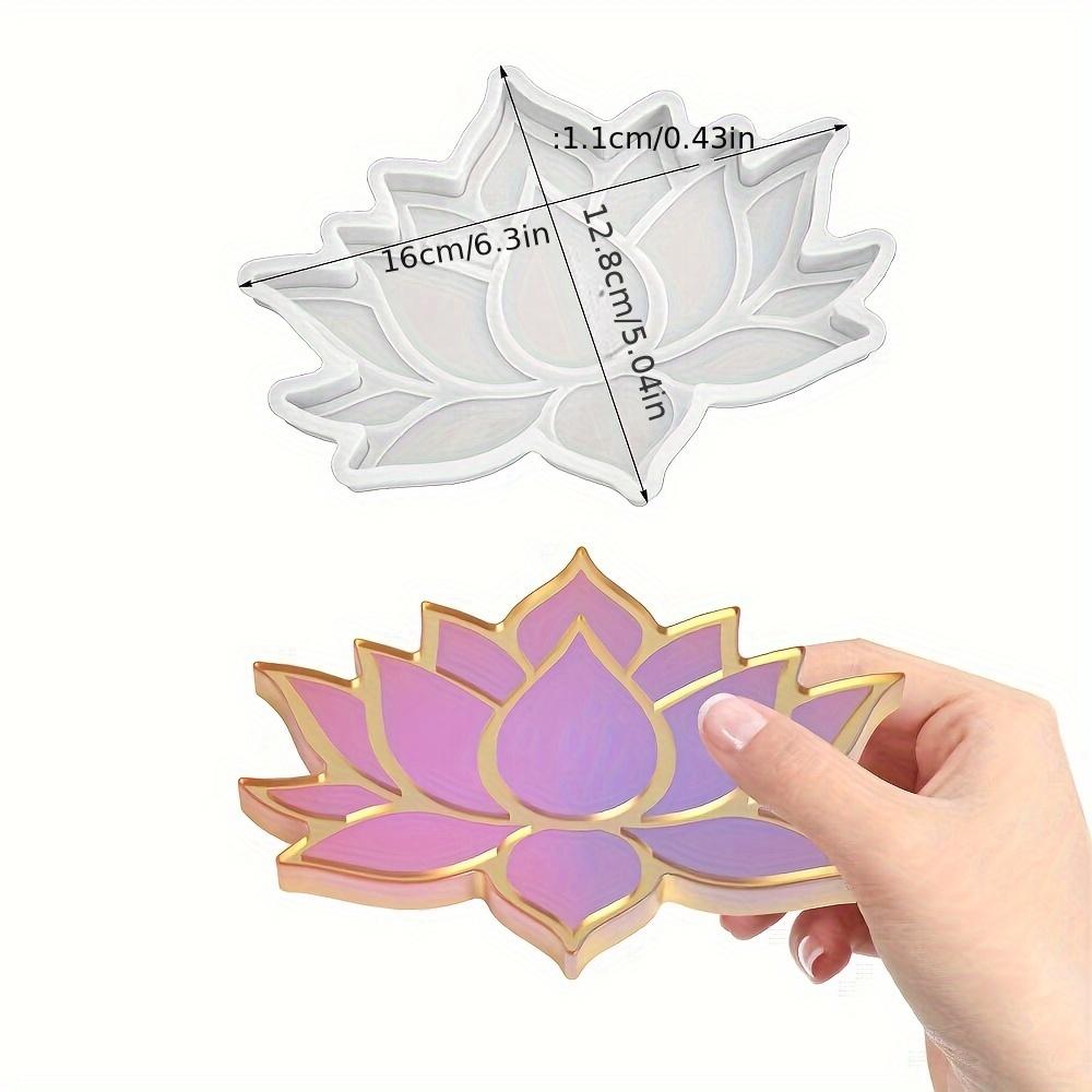 

Lotus Tray Silicone Mold for Resin Tea Plate Coaster Diy Epoxy Uv Resin Molds for Home Craft Making Gypsum Cup Cushion Mold