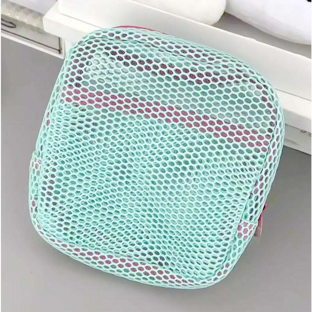 Portable Mesh Zipper Bags Lightweight Cosmetic Accessories Organizer Travel Toiletry Pockets  Girls