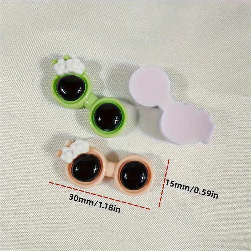 Cartoon Glasses DIY Handmade Resin Accessories Cream Gel Phone Case Creative New Headpiece