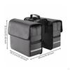DoubleSided Bike Pannier Bag Roomy 36liter Capacity YKK Zippers, Panniers with Top Handle, for