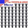 60Pcs Splash Shield Seals Clips Fender Mud Flaps Liners Aprons For TOYOTA LEXUS