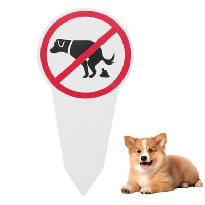 1/2/3 Stück Kein Hundekot-Schild, doppelseitig, für den Außenbereich, Garten, Hof, Rasen, Stoppen Sie das Hundekot-Warnschild, Spike-Anzeige, Dekoration