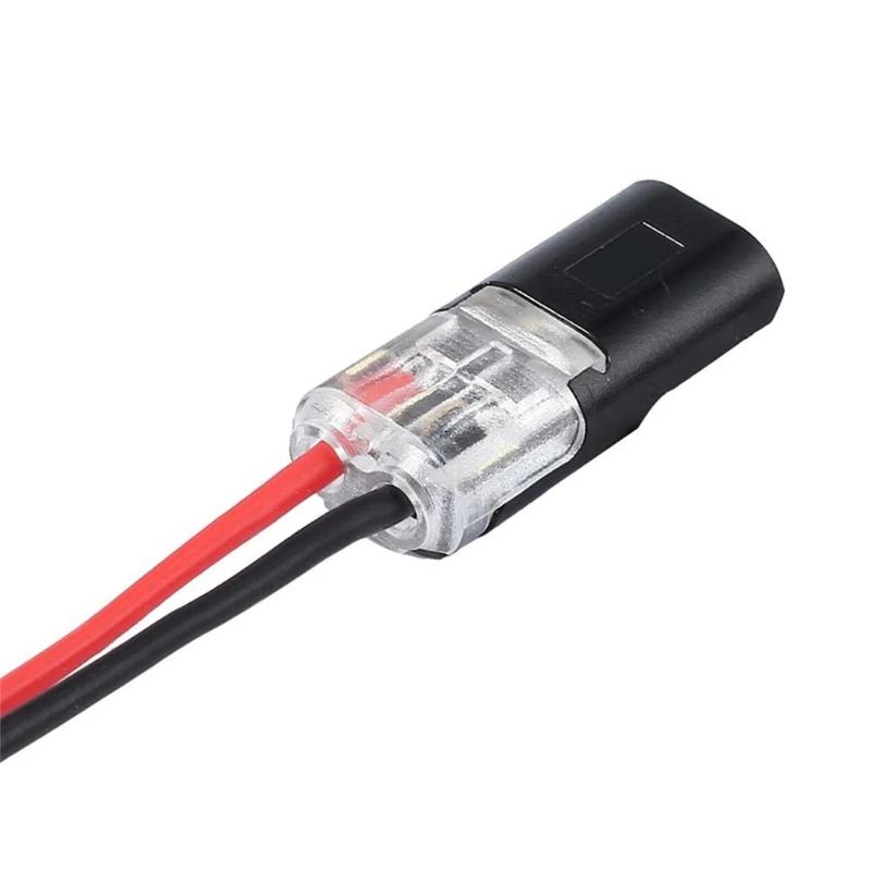 10Pcs 2 Pin 2 Way Wire Terminals No Wire Stripping Required Quick Wire Connectors Led Light Strips Connectors Enduring