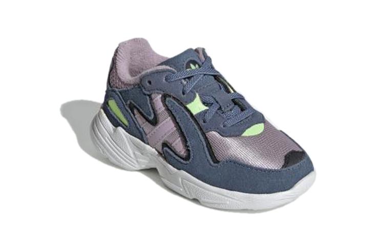 Adidas Originals Yung 96 Chasm El I Breathable Low top Toddler Shoes Gray Infant And Toddler EE7563