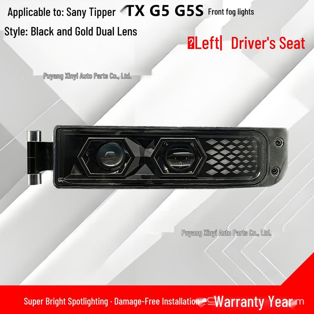 LED Fog Light Assembly for Shacman TX Tipper and Sinotruk Howo C7H/G7/G5 Models