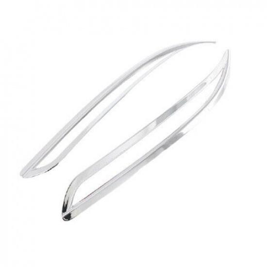 For Kia K5 2021-24 Chrome Car Exterior Rear bumper Fog Light Frame Cover Trim 2X