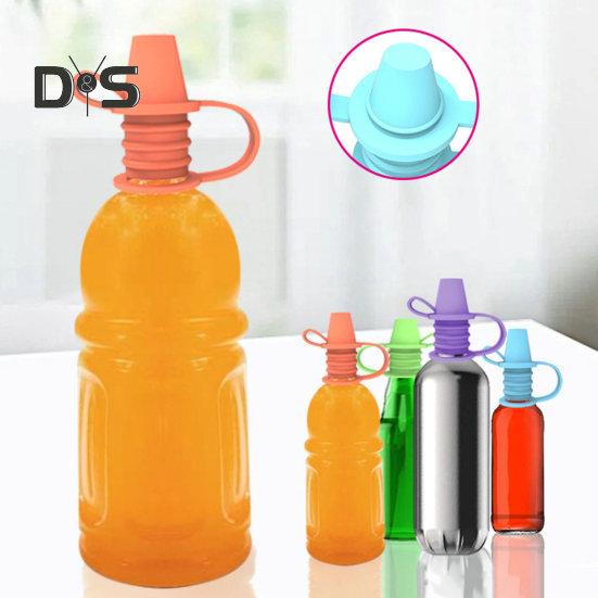 

Пищевой силиконовый горлышко бутылки с герметичным верхним носиком для бутылки, регулирующий клапан без разлива, сменный адаптер для верхнего носика бутылки с водой синий