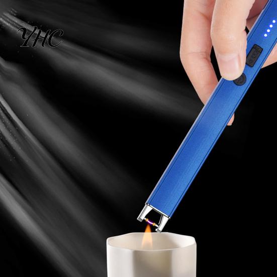 Splashproof Electric Igniter 1 Set USB Rechargeable Flameless Candle Windproof Pulse for Home Outdoor Camping Safe