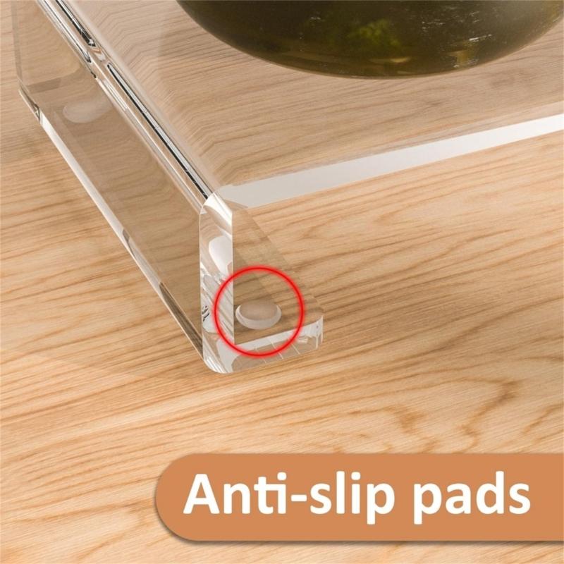 Sturdy Acrylic Display Stand for Home Use Portable Accessory for Organizing Toiletries and Kitchen Supplies Utensils