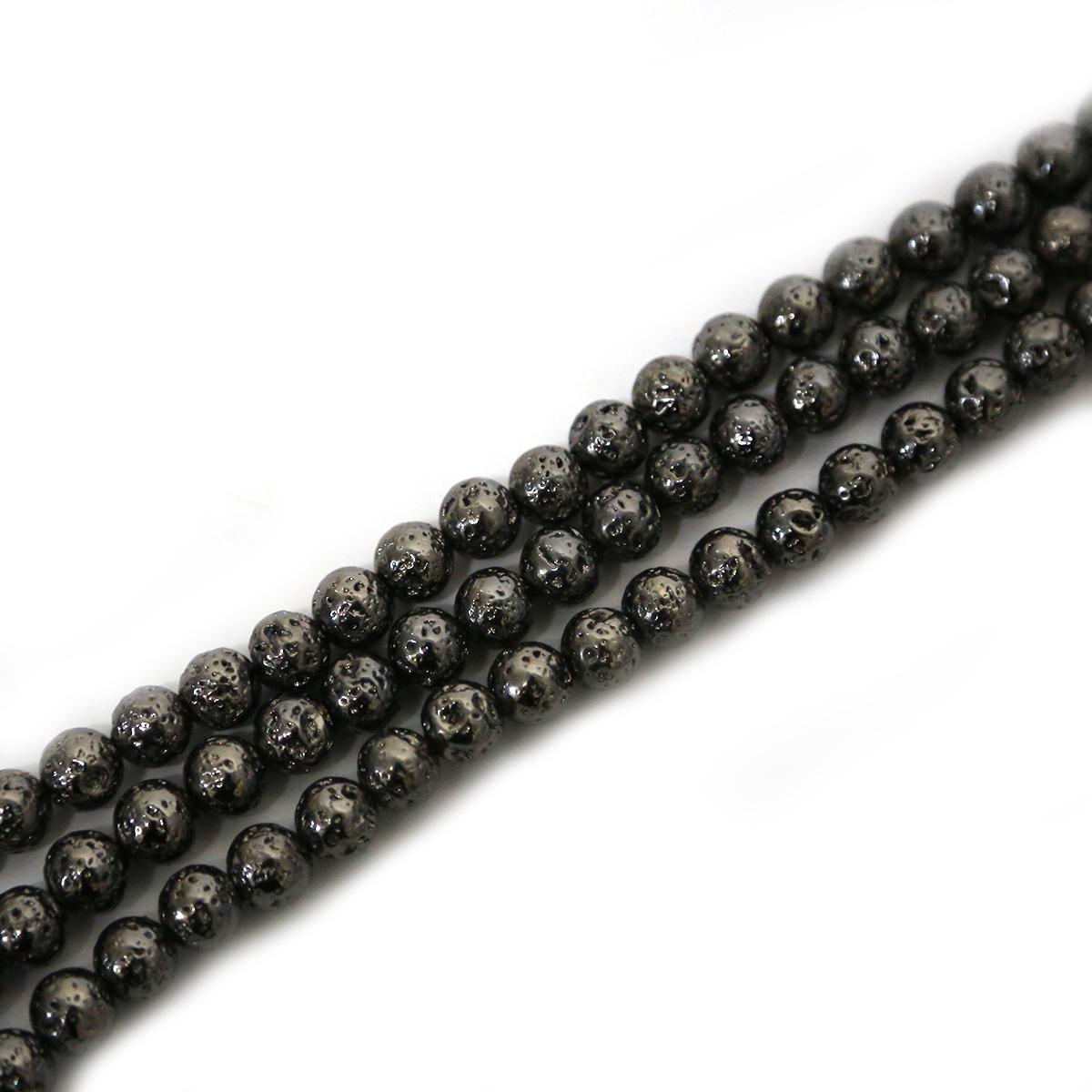 

Натуральный лавовый камень круглые гематитовые бусины для рукоделия 4, 6, 8, 10 мм, изготовление ювелирных изделий 8mm 45pcs чёрный