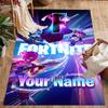 Fortnite Customized Name Floor Rug Office Rug Design for Living Rooms Foyer Dining Room Hallway Anti-slip Rug Anime Office Decor