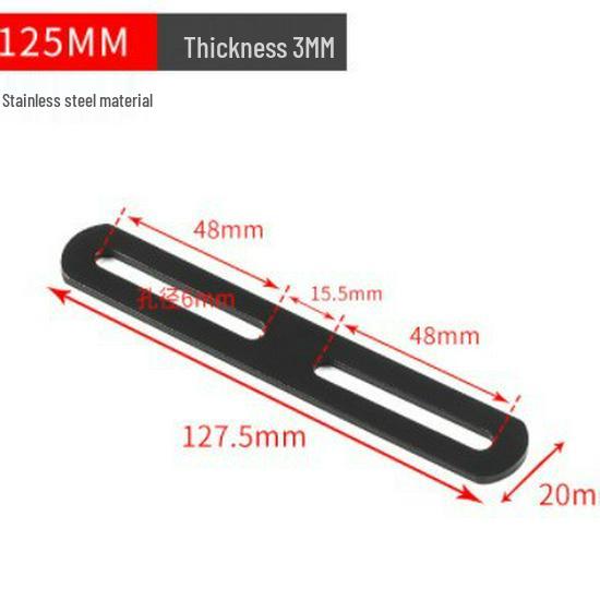 Stainless Steel 90° Movable L-Shaped Corner Bracket with Long Hole for Shelf Support