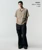 Musinsa Standard [City Leisure] Airy Dot Utility Short Sleeve Shirt [Grayish Beige]