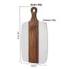 ZISIZ Marble Paddle Style Chopping Board