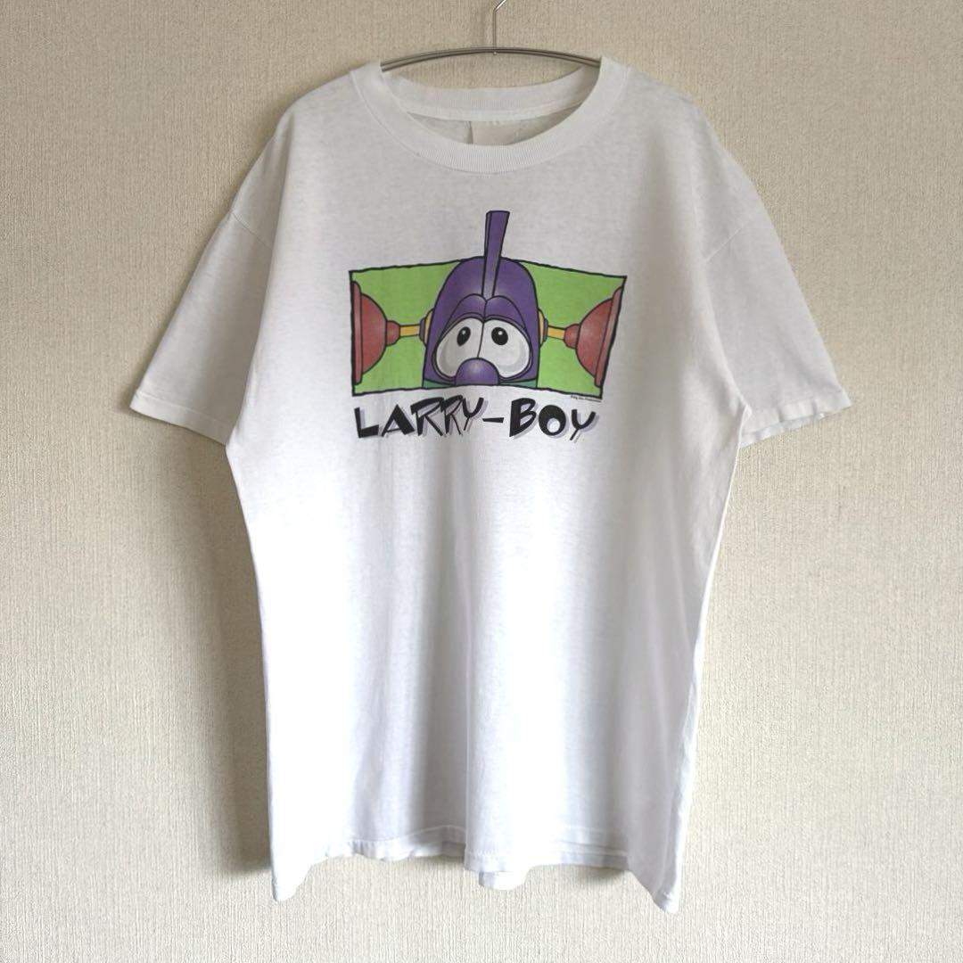 

[USED] LARRY BOY Short Sleeve T-Shirt, 90s Vintage, Fits XL