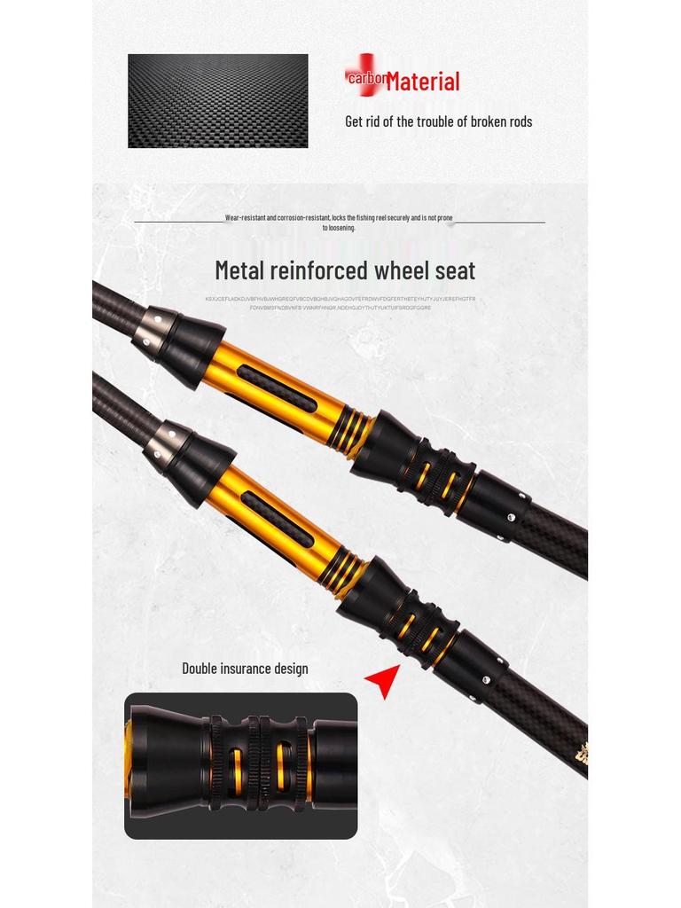 Portable Ultra-Light Ultra-Hard Mini Telescopic Sea Rod for Long-Casting Lure Fishing