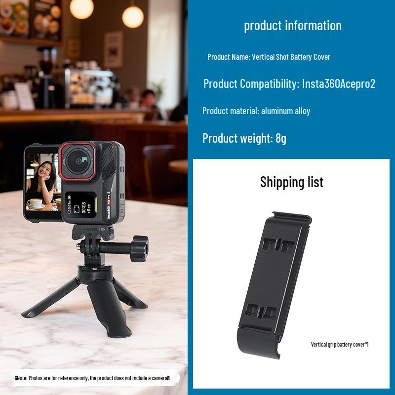 Aluminum Alloy Quick Release Shooting Bracket for Insta360 Ace Pro2 Battery Cover
