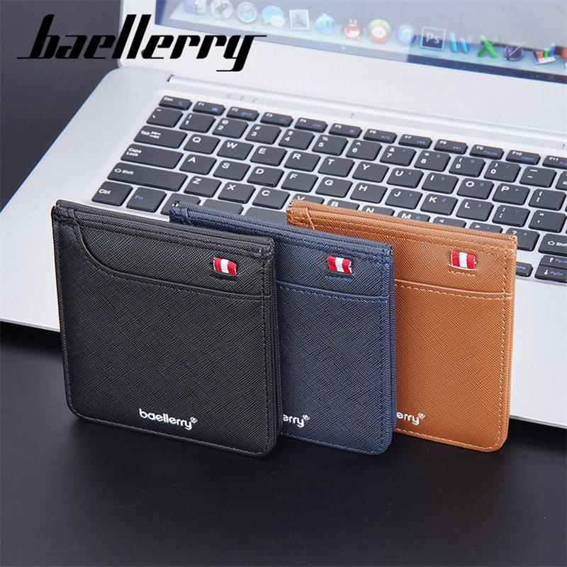 Baellerry Men Card Holder Fashion Vintage Design Business ID Card Holders Money Clips GZW