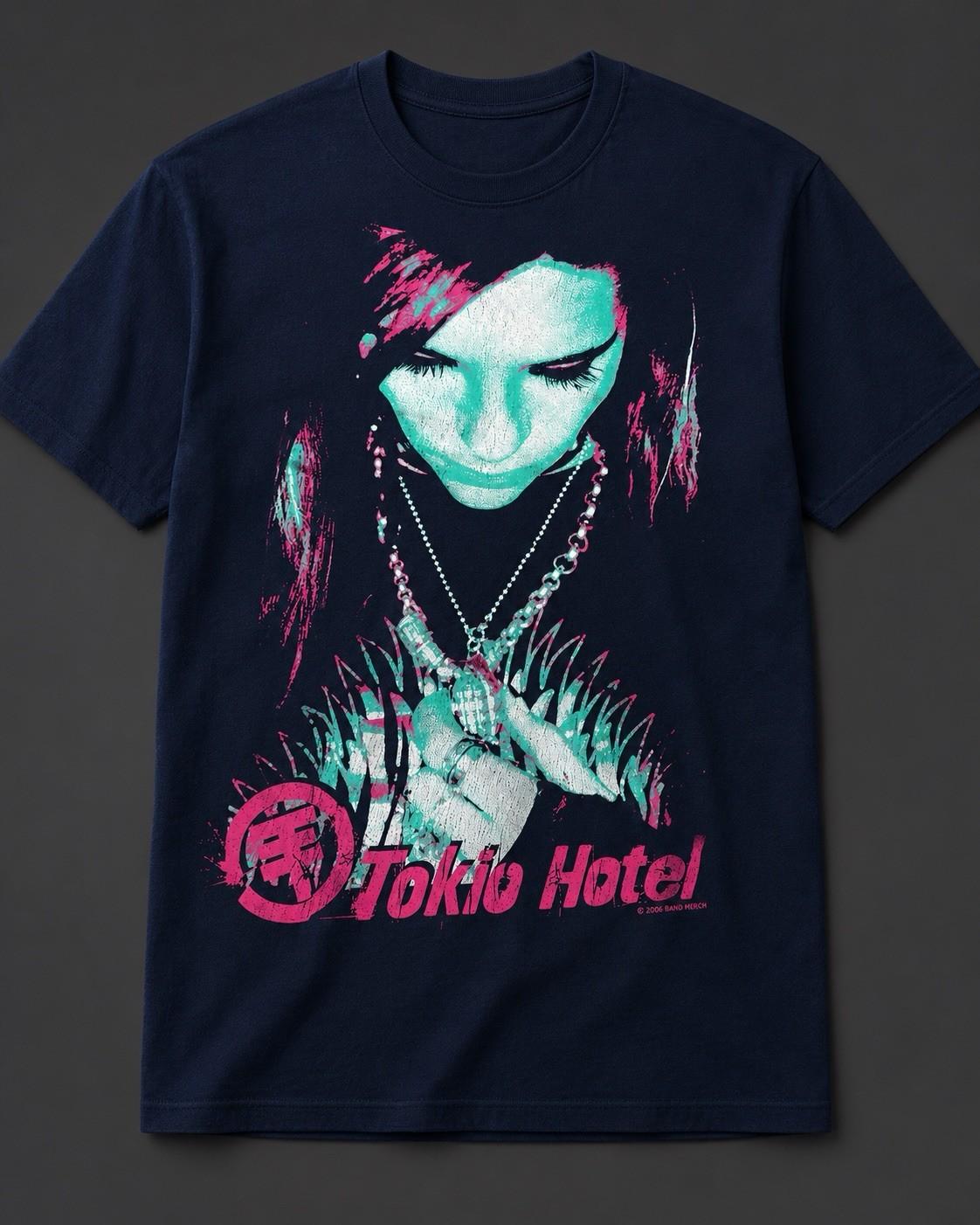 Hot Tokio Hotel Band Cotton T-Shirt All Sizes XS-4XL, Summer Concert Shirt M