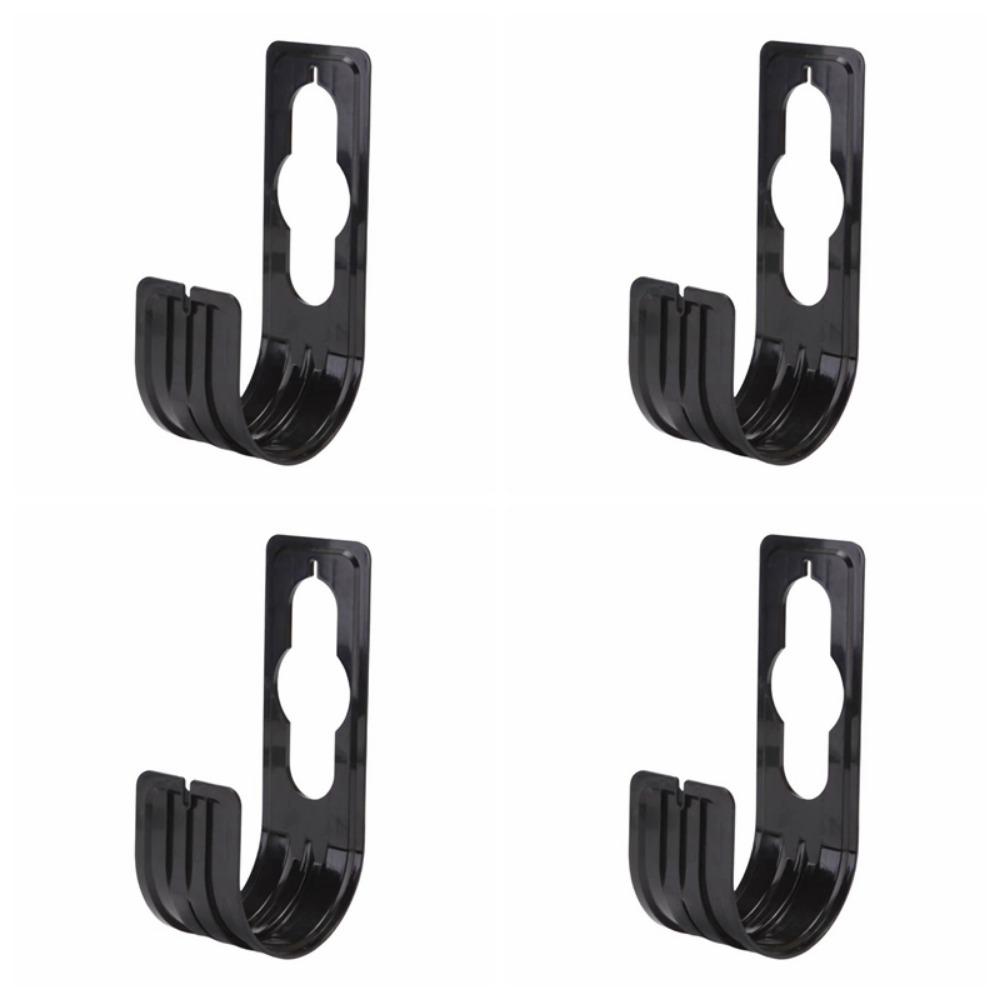 4Pcs Wall Mounted Garden Hose Holder Durable Water Pipe Hanger Water Pipe Rack Hose Accessories чёрный