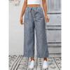 Sommer Neue Damen Gestreifte High Waist Lässige Mode Neun-Punkte-Hose