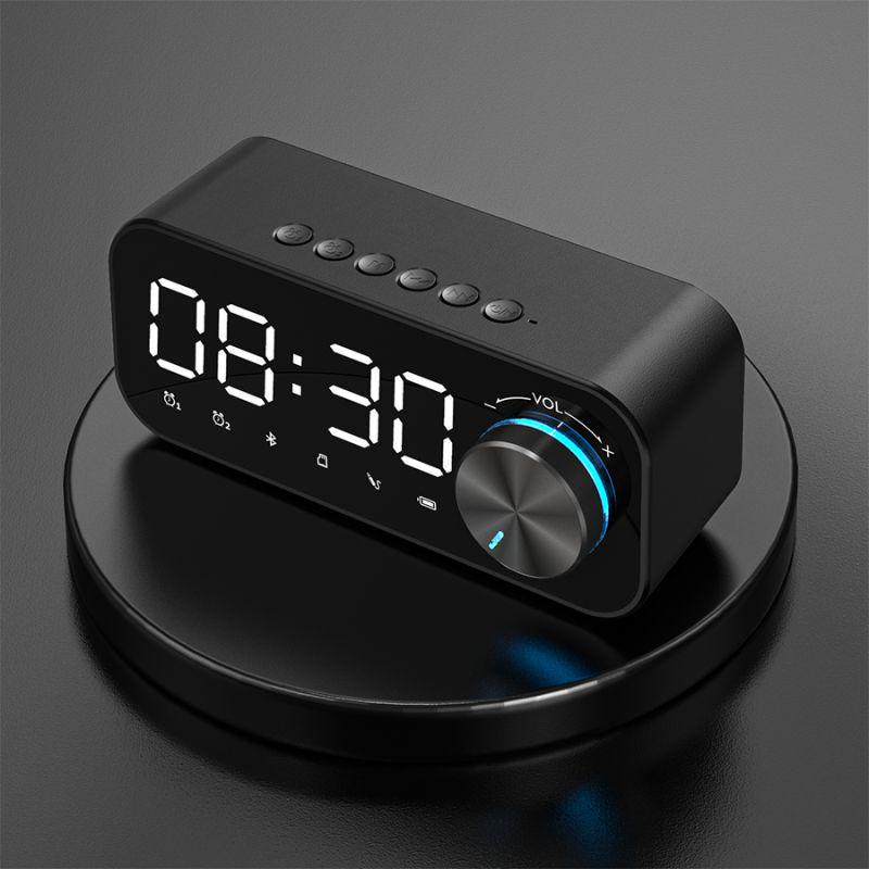 Music Player Led Display About 50-60 Hours Loudspeaker Alarm Clock Clear Display 3 Colors Speaker Subwoofer