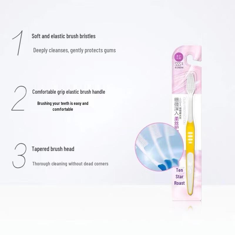 Saky Elastic Gum Protection Toothbrush